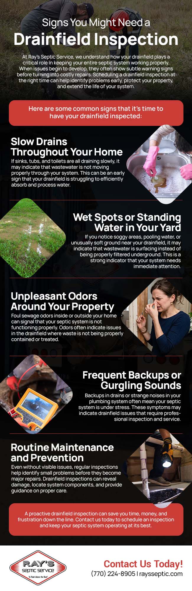 Signs You Might Need a Drainfield Inspection